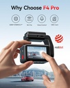 REDTIGER F4 Pro 4K Front & 1080P Rear Dash Cam - STARVIS 2 Sensor, 128GB