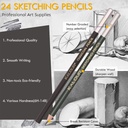 KALOUR 72 Sketch Drawing Pencils Kit
