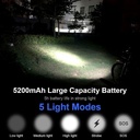 SUPERFIRE BL26 Bike Lamp - 500 Lumens, 500m Range, IP65 Waterproof, 4600mAh