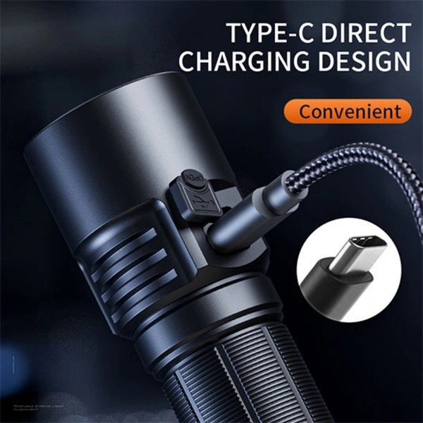 SUPERFIRE L22 Super Bright Flashlight - High Lumen Output, 60W Power