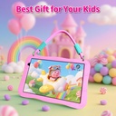 Pritom D11A Kids 10.1" Tablet 3GB+5GB RAM, 32GB ROM, Silicone Case & WI-FI6 - Pink