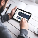 Pritom 7" Tablet 4GB RAM 32GB ROM 3500mAh Battery with Protective Cover - Blue