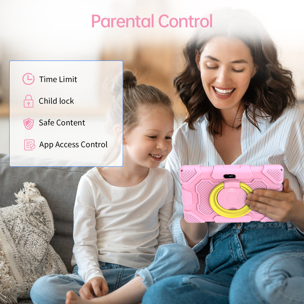 PRITOM K7 Pro Kids Tablet - 7" HD Display, 4GB RAM, 32GB Storage - Pink