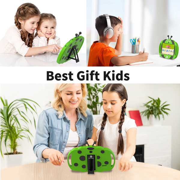 PRITOM Kids Smart Tablet 7 WiFi | 2GB RAM, 32GB Storage, Parental Controls - Green