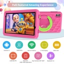 Pritom Tab 8 Pro Kids - 8GB RAM, 64GB ROM, Parental Controls, 5000mAh - Pink