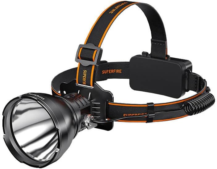 SUPERFIRE Bright Rechargeable Headlamp Portable LED Headlight 2500 Lumens HL-60